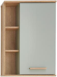 ZÁVESNÁ SKRINKA, farba duba, pastelová zelená, farba duba, pastelová zelená, 50,5/74,5/20,5 cm Xora - Kúpeľňové skrinky