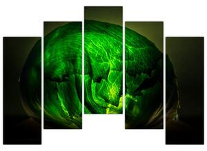 Zelená moderná abstrakcie (Obraz 125x90cm)