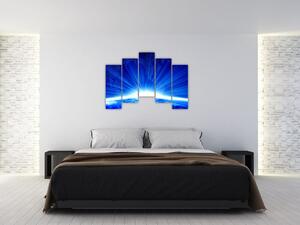 Modrý svitanie - obraz (Obraz 125x90cm)
