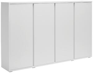 SKRINKA NA TOPÁNKY, biela, 192,7/120/33,8 cm Xora - Online Only drobný nábytok, Online Only
