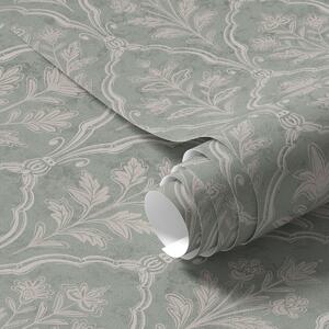 Tapety Striebristý šalviový damask, Tapety kvety, a00741 : Uwalls.sk