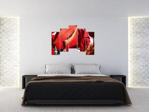 Obraz červených listov (Obraz 125x90cm)