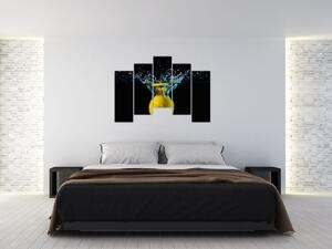 Obraz citrónu vo vode (Obraz 125x90cm)