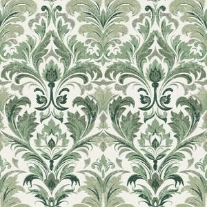 Tapety Damask v lesnej zeleni, Tapety orientálny štýl, a00692 : Uwalls.sk
