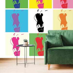 Tapeta pop art pôvab ženy