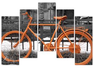 Obraz oranžového kolesá (Obraz 125x90cm)