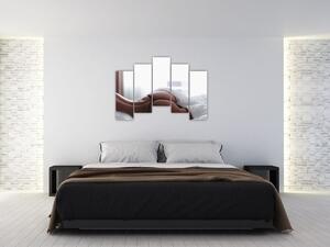 Obraz - žena v posteli (Obraz 125x90cm)