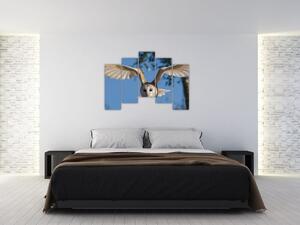 Obraz letiaci sovy (Obraz 125x90cm)