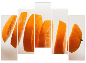 Moderný obraz - dieliky pomaranča (Obraz 125x90cm)