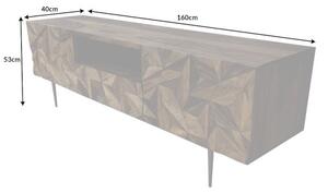 TV-skrinka 43448 Stone 160cm Drevo Palisander-Komfort-nábytok
