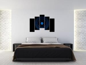 Modré kruhy - obraz (Obraz 125x90cm)