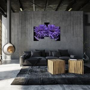 Obraz fialových kvetov (Obraz 125x90cm)