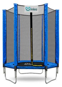 INLEA PREMIUM Jump Trampolína 150 cm s vonkajšou ochrannou sieťou - modrá