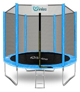 INLEA PREMIUM Jump Trampolína 250 cm s vonkajšou ochrannou sieťou - svetlomodrá