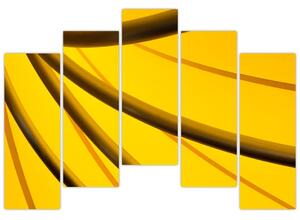 Žltá abstrakcie (Obraz 125x90cm)