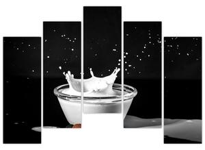 Obraz misky s mliekom (Obraz 125x90cm)