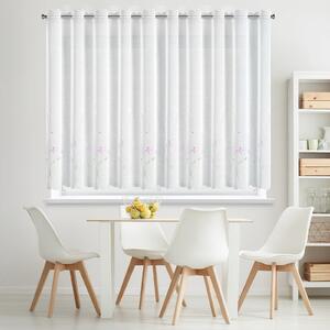 ZÁCLONA NA PÚTKACH INESA 350X120 CM KVETY