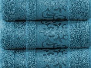 XPOSE® Bambusový uterák CATANIA - tyrkysový 50x90 cm