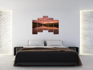 Obraz s jazerom na stenu (Obraz 125x90cm)
