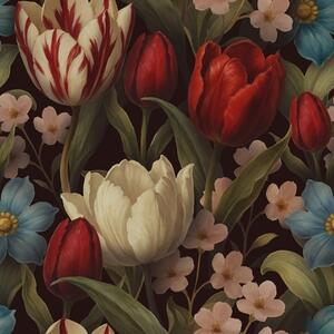 Tapety Tulipány v zamatovej noci, Tapety kvety, a00746 : Uwalls.sk
