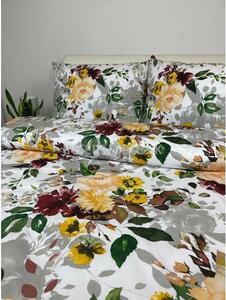 Zdravsi-spanok Posteľná obliečka Colorful Flowers Žltá 140x200/70x90 cm