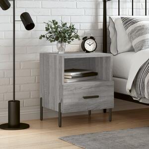Nočný stolík sivý sonoma 40x35x47,5 cm kompozitné drevo