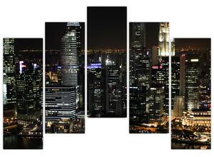 Obraz nočného mesta (Obraz 125x90cm)