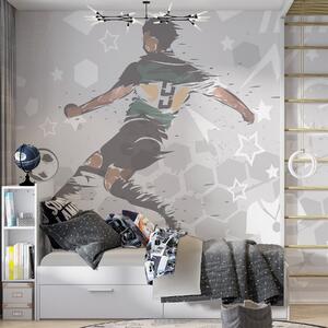 Tapety Futbal v zelenom tuši, Fototapety Izba pre tínedžerov, Fototapety futbal, w04763 : Uwalls.sk