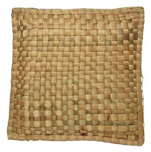 Hnedý pletený vankúš z listov - 40 * 40 * 10cm - Mars & More