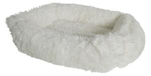 Krémový chlpatý pelech pre psíka alebo mačičku Bear white - 55*42*15cm