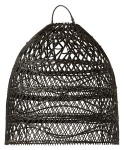 Závesné čierne ratanové tienidlo Hane - Ø 40 * 44 cm / E27 - J-Line by Jolipa