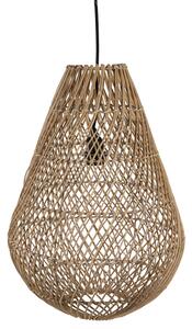 Ratanová závěsná lampa 50 cm (včetně elektrického drátu) - 35*35*54cm - Mars & More