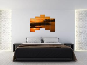 Západ slnka - moderné obrazy (Obraz 125x90cm)