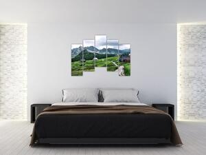 Údolie hôr - obraz (Obraz 125x90cm)