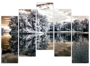 Obraz jazera (Obraz 125x90cm)