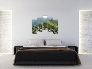 Hrebeň hôr - moderné obrazy (Obraz 125x90cm)
