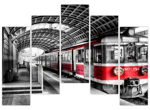 Vlaková stanica - moderný obraz (Obraz 125x90cm)