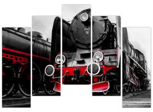 Stará lokomotíva - obraz (Obraz 125x90cm)