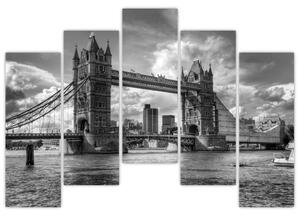 Tower Bridge - moderné obrazy (Obraz 125x90cm)