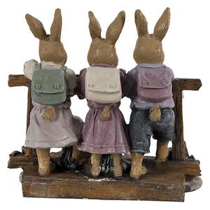 Veľkonočné dekorácie králičie deti na plôtiku - 14*9*13 cm