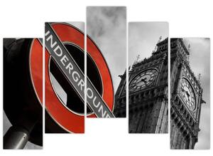 Londýnske metro - obraz (Obraz 125x90cm)
