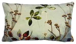 Zamatový vankúš s dekorom kvetov Wild Flowers - 30*50*15cm - Mars & More