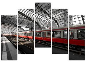 Obraz vlakovej stanice (Obraz 125x90cm)