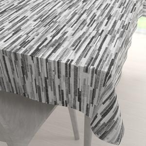 Biante Dekoračný obdĺžnikový obrus Leona LN-175 Sivo-čierne pásiky 80x120 cm