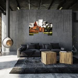 Tehlový dom - obraz (Obraz 125x90cm)