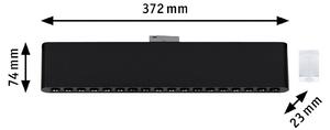 LED lištová lampa Paulmann URail Zelos, čierna, 3 000 K, 37 cm, Čierna, Obývacia izba / jedáleň, Hliník, Moderný, Koľajnicový systém