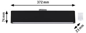 Paulmann URail LED lištová lampa Ceris čierna 3 000 K 37 cm, Čierna, Obývacia izba / jedáleň, Hliník, Moderný, Koľajnicový systém