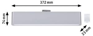 LED lištová lampa Paulmann URail Ceris, chróm, 3 000 K, 37 cm, Hliník / sivá / zinok, Obývacia izba / jedáleň, Hliník, Moderný, Koľajnicový systém