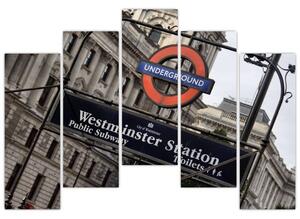 Stanica londýnskeho metra - obraz (Obraz 125x90cm)