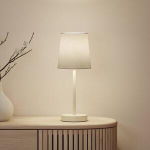 Stolová lampa Paulmann Stellan II, krémová, výška 40 cm, textil, Krémová / jantárovo žltá, Obývacia izba / jedáleň, Textil / látka / hodváb, Stojacie svietidlo